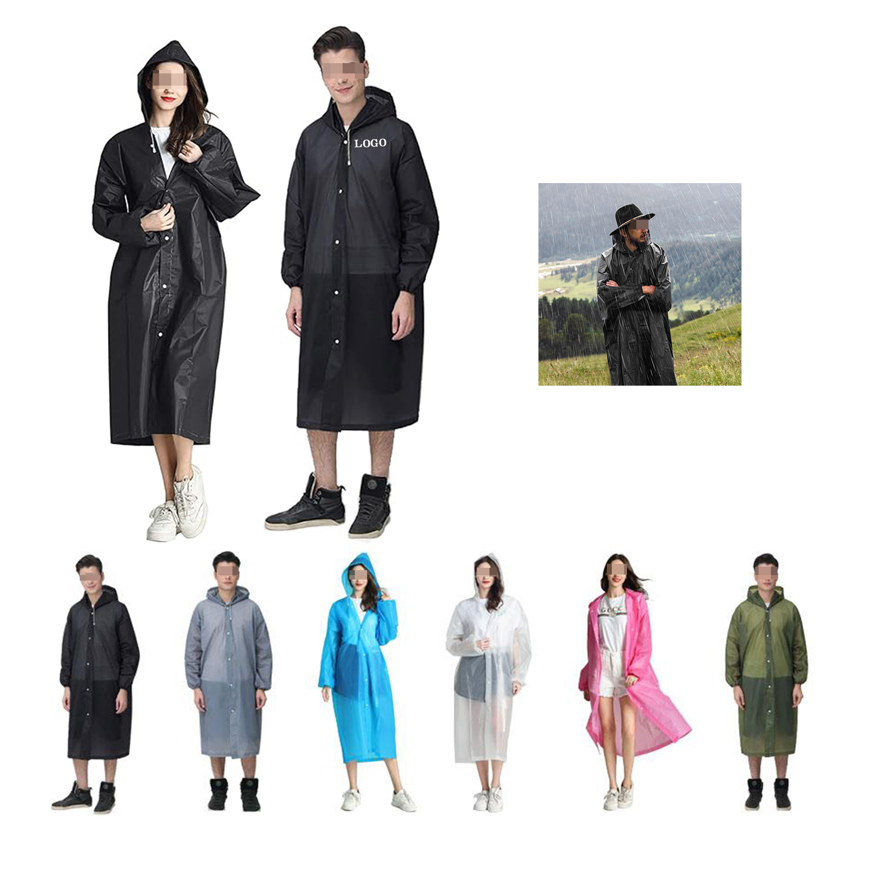 Reusable Raincoat Hood 5