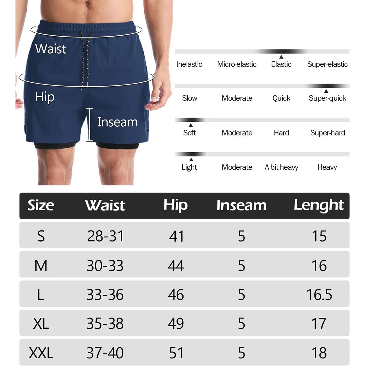 【SETUP-EXE】 SHORT PANTS ♥2TYPE ♥2COLORS Men's 2 in 1 Running Shorts - PPZXY 164 | Wasatch Peaks Groupbuy