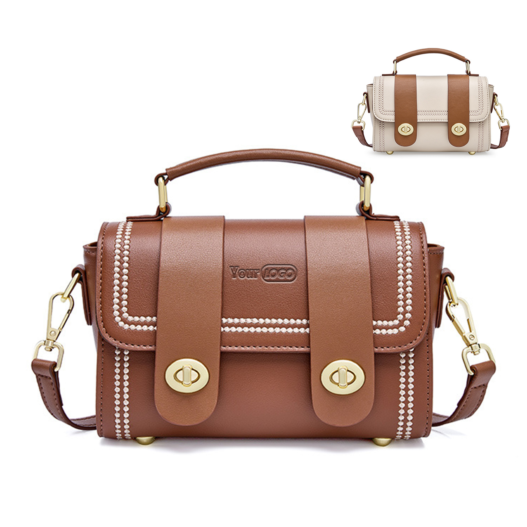 Genuine Leather Carry shoulder bag cross-body 3