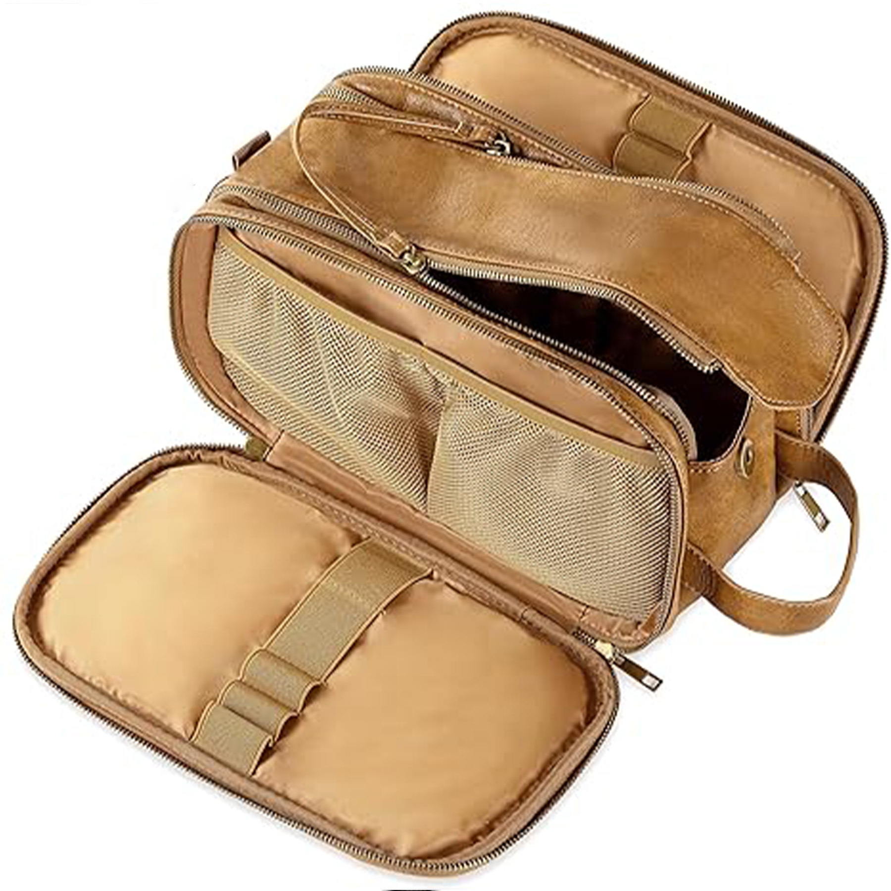Men's Leather Storage Toiletry Bag 28