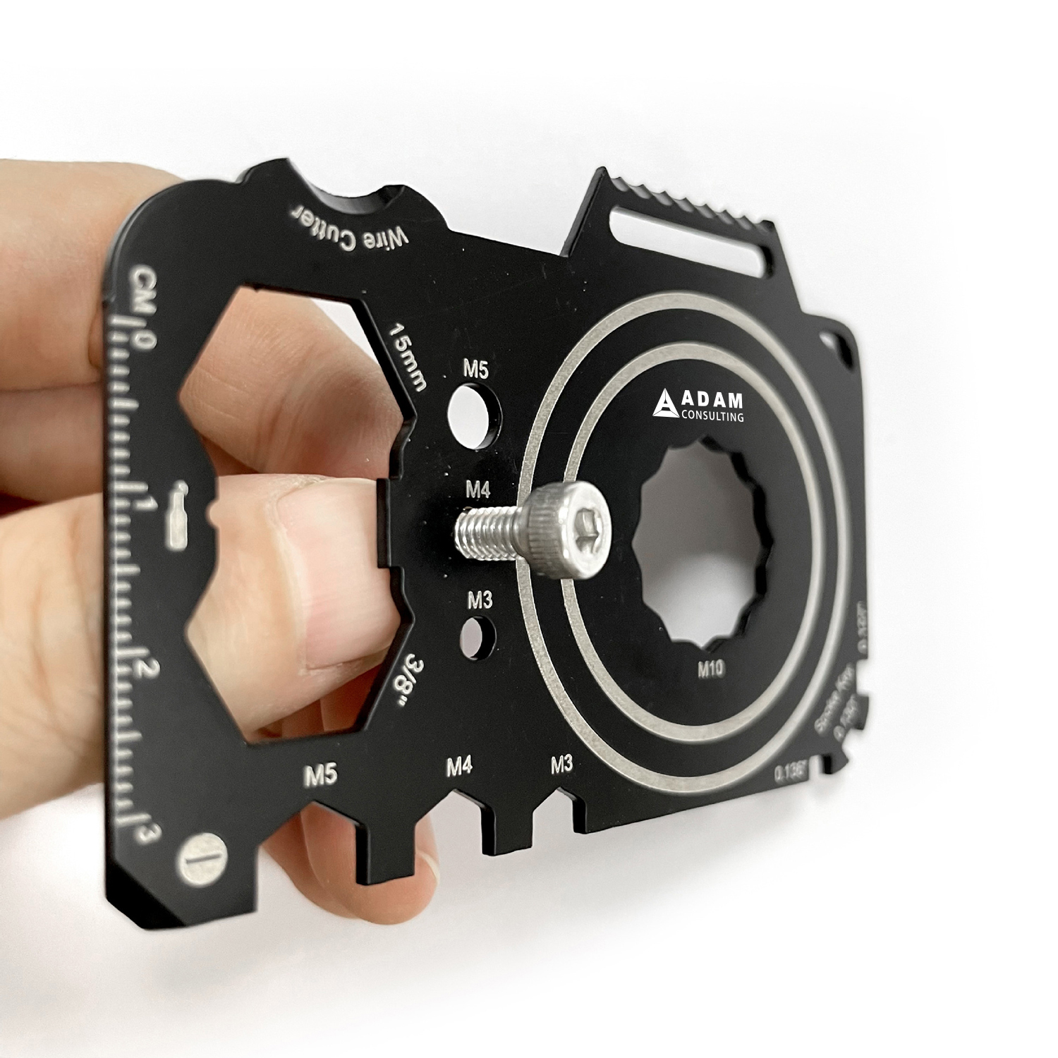 GearCard 21-in-1 Camera-Shaped Multi-Tool Card – Stainless Steel Wallet EDC Gadget 4