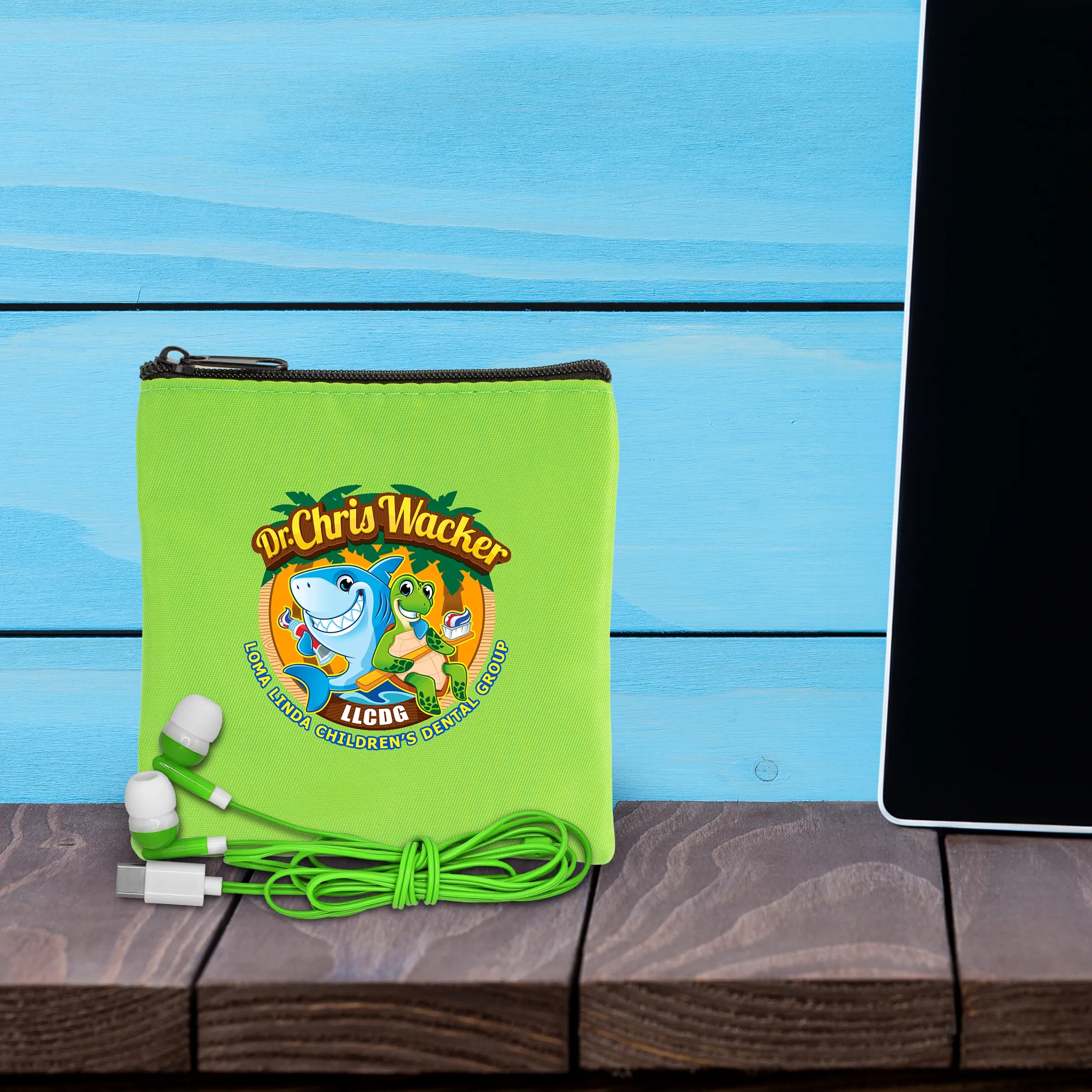 Colorful RPET Ear Bud Pouch 3