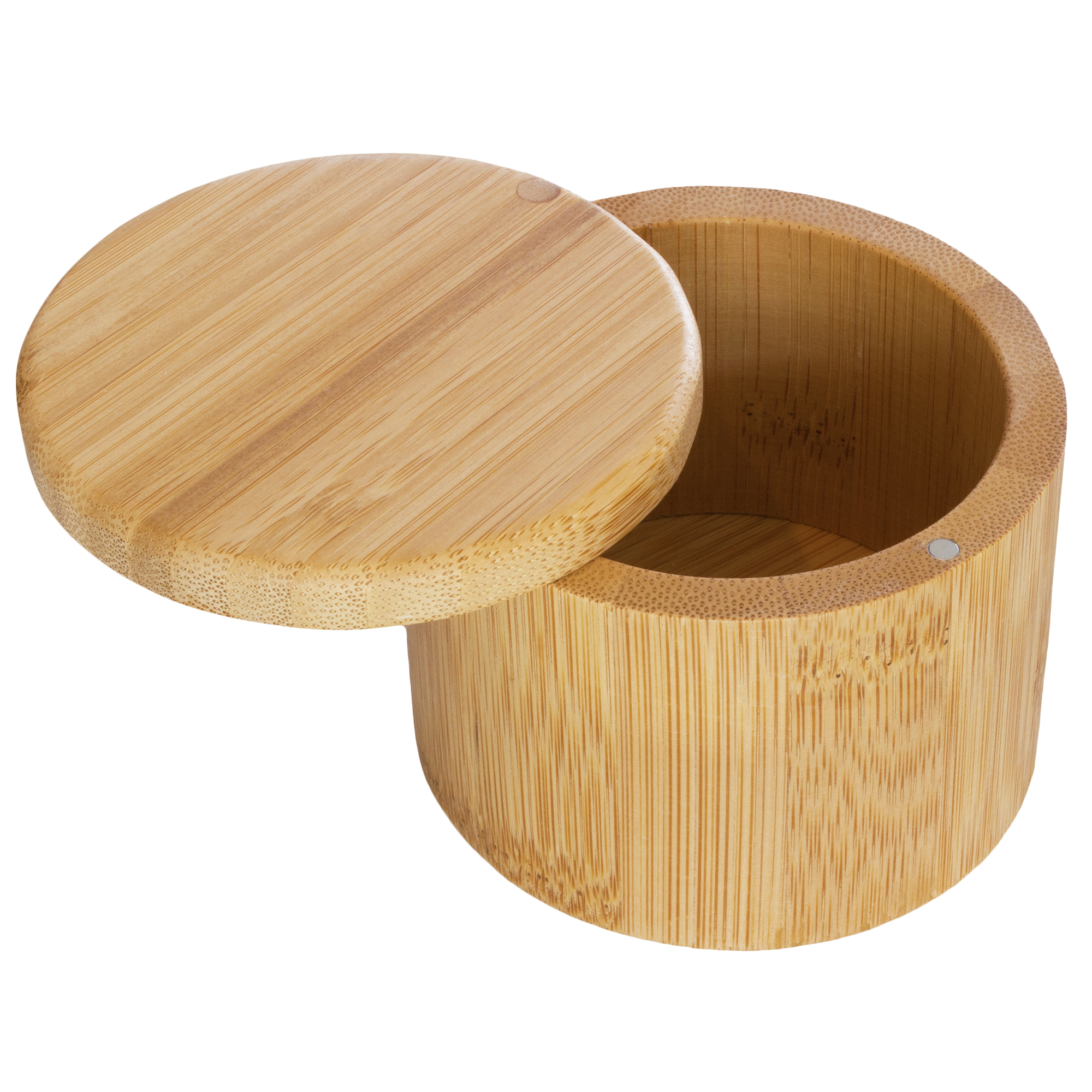 Round Salt Box with Magnetic Swivel Lid 24