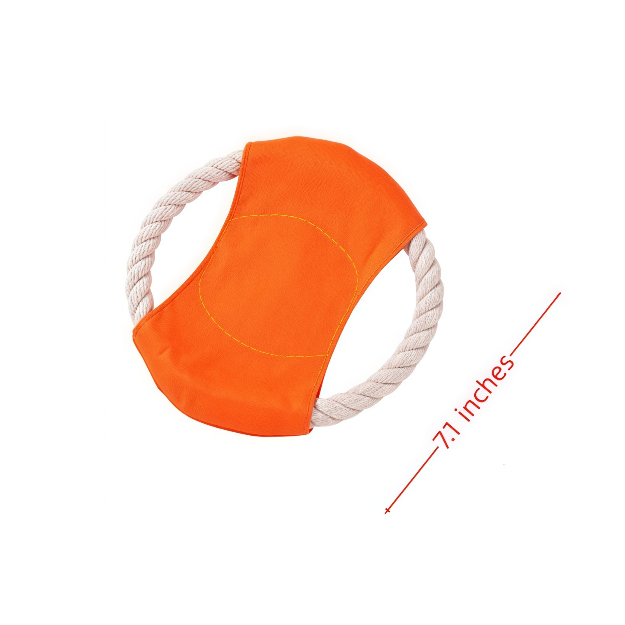 MOQ 50 Flying Disc Dog Chew Toy with Rope for Training and Play 5