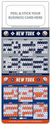 Baseball Schedule Magnet - Peel and Stick Business Card (3.5x9)