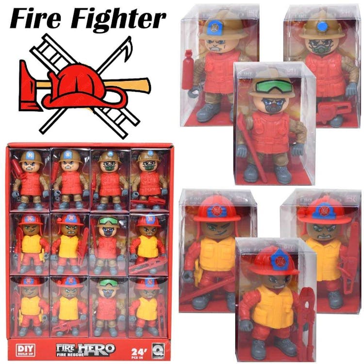 Fire Fighter Toy Figures 3" 3