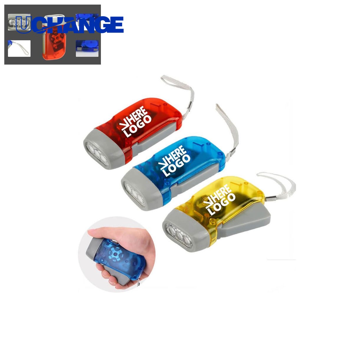 Eco-Friendly Hand Press Flashlight Tool