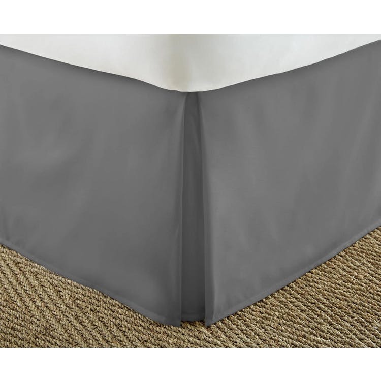 Premium Bed Skirts - Gray Cali King Pleated 3