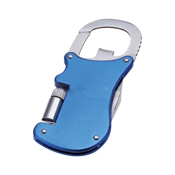 Custom Stainless Steel 4 in 1 Keychain Tool — Multi-Function EDC Essentials 3