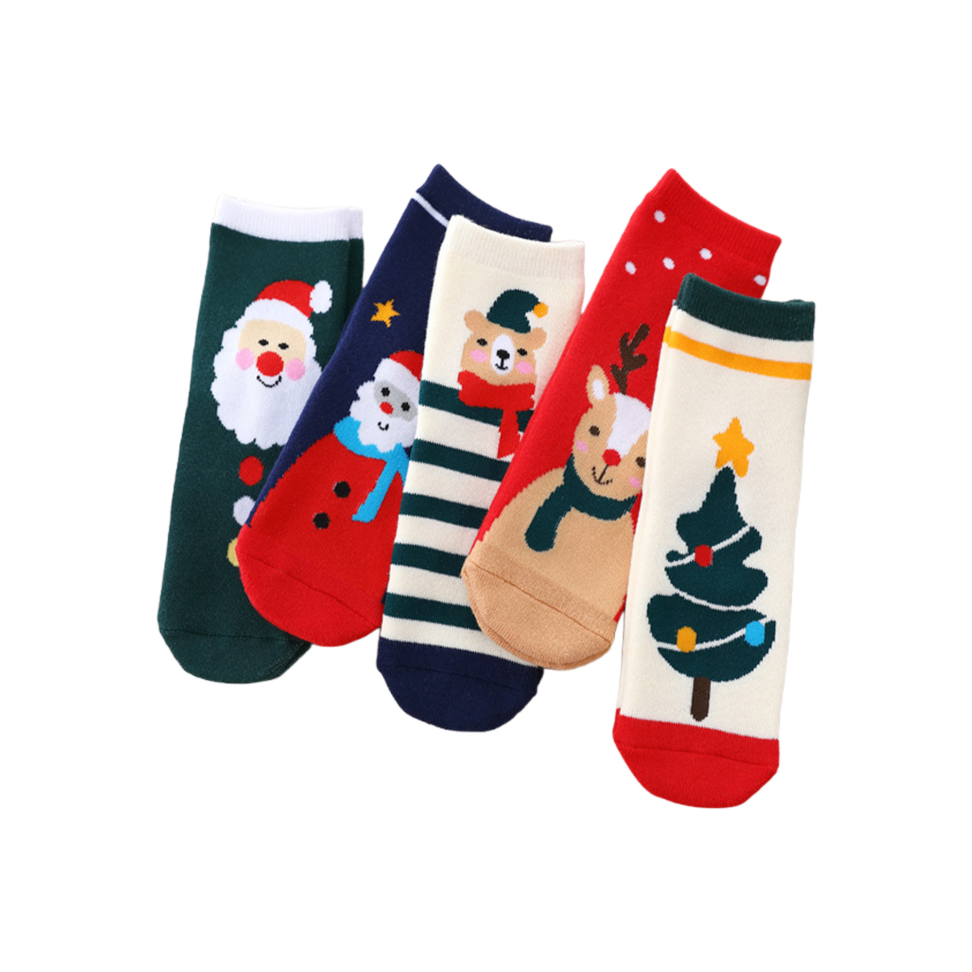 Cotton Children's Warm Christmas Socks 24