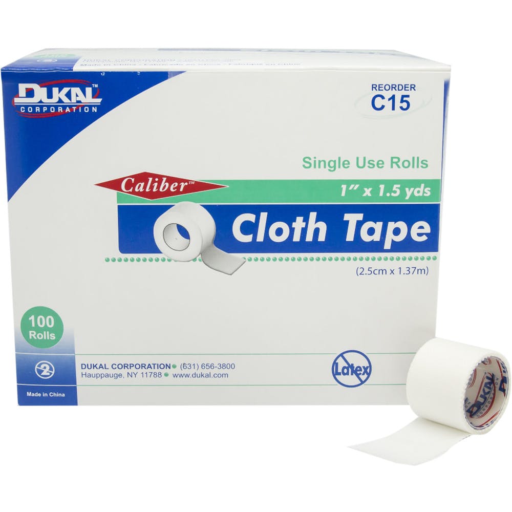 Non-Sterile Cloth Tape - 1" x 1.5 Yard Short Roll 3