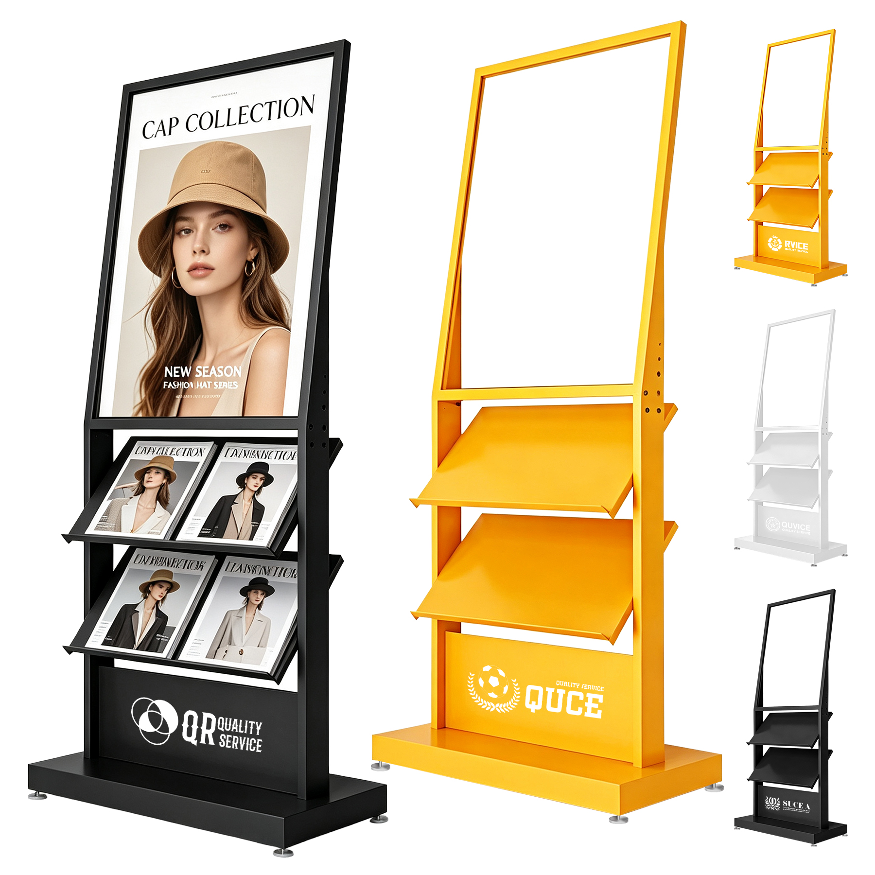 Floor Standing Catalog Display Rack