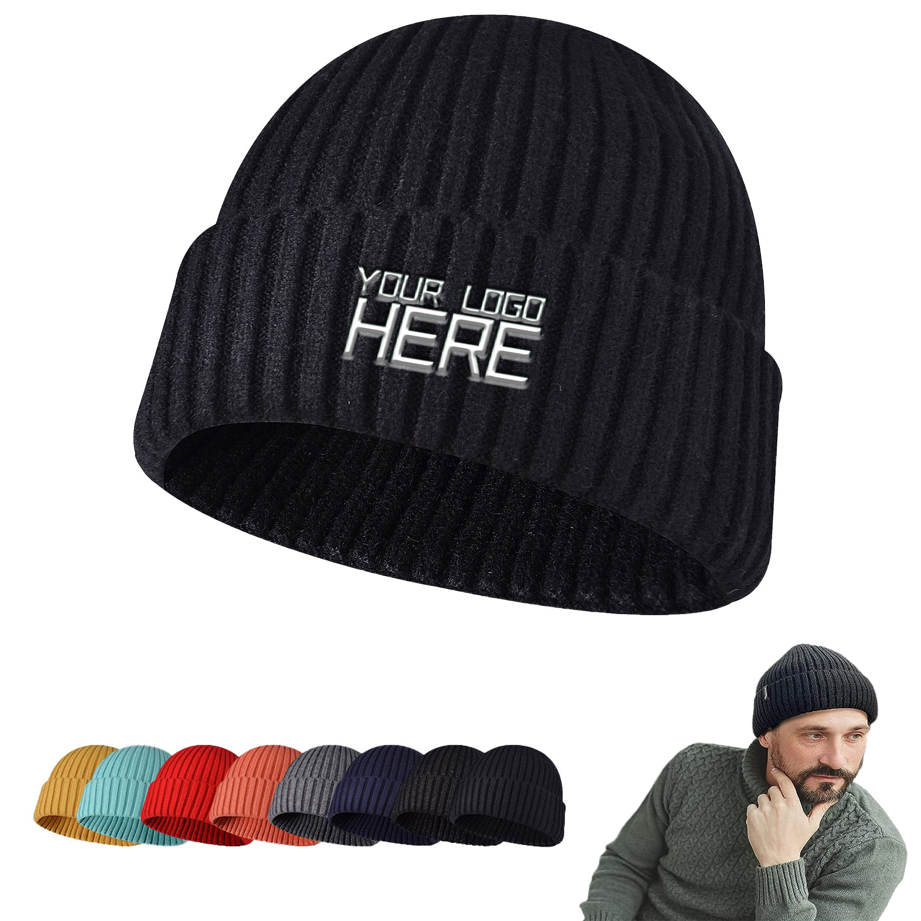 Unisex Knit Soft Beanie Hat