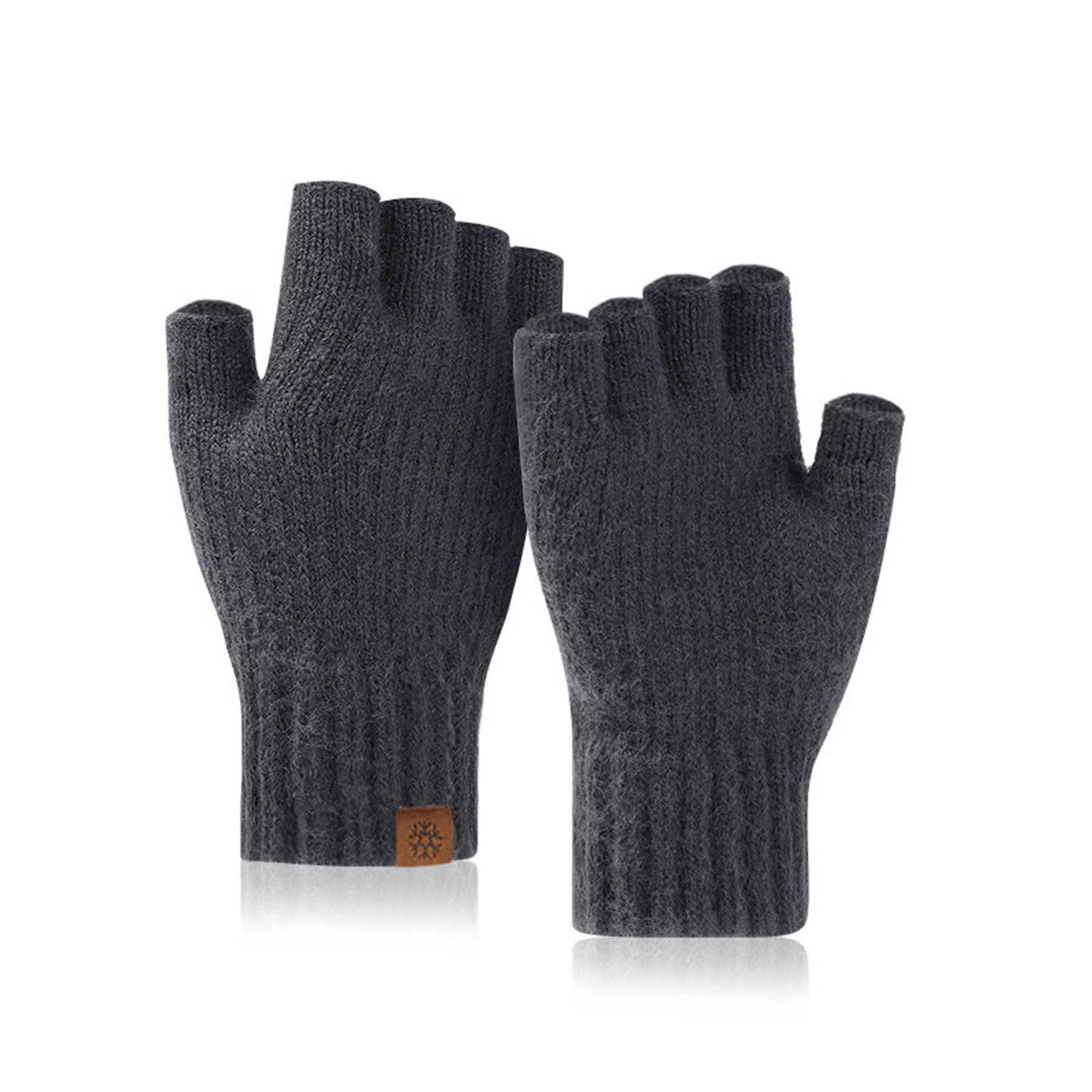 Men's Warm Half-Finger Gloves 14