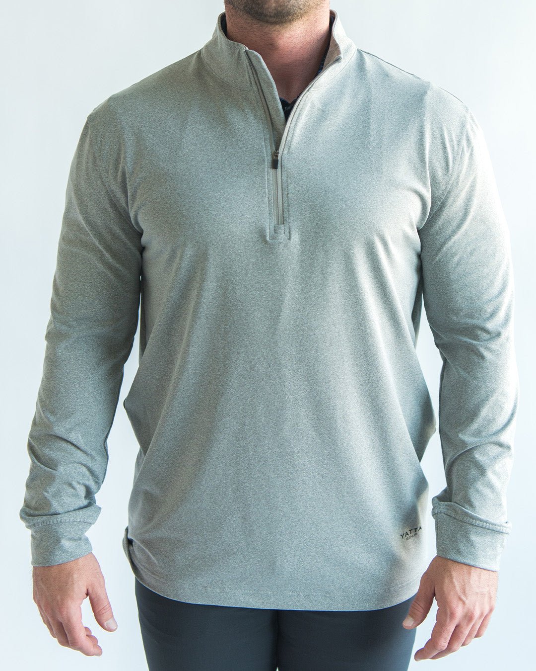 Light Grey Quarter Zip - Men's