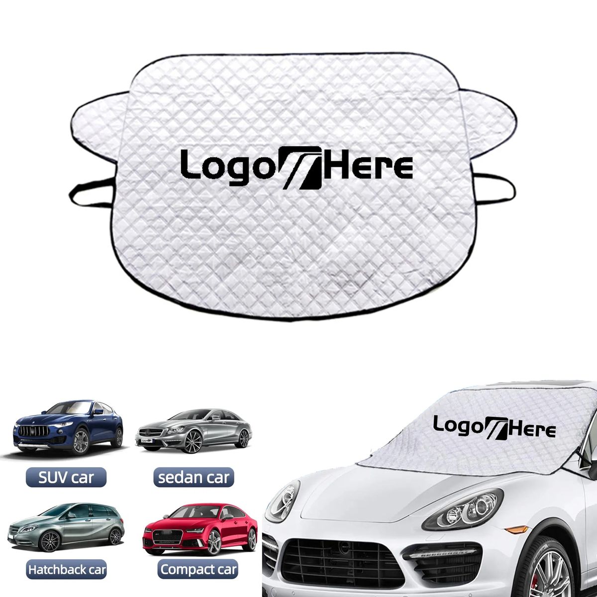 Portable Car Windshield Sun Shade Snow Sunshade 7