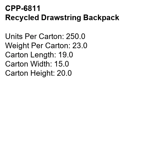 RECYCLED DRAWSTRING BACKPACK 2