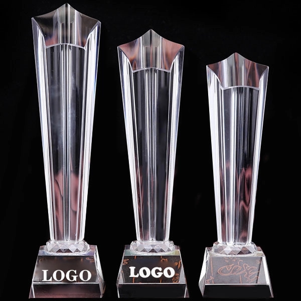 Crystal Star Pillar Trophy Awards