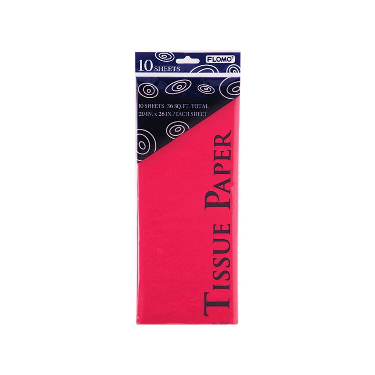 Gift Bag Tissue Paper - Hot Pink 10 Pack