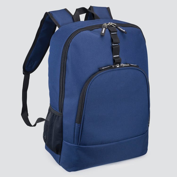 18" Classic Computer Backpacks - Navy Padded Back Panel 3