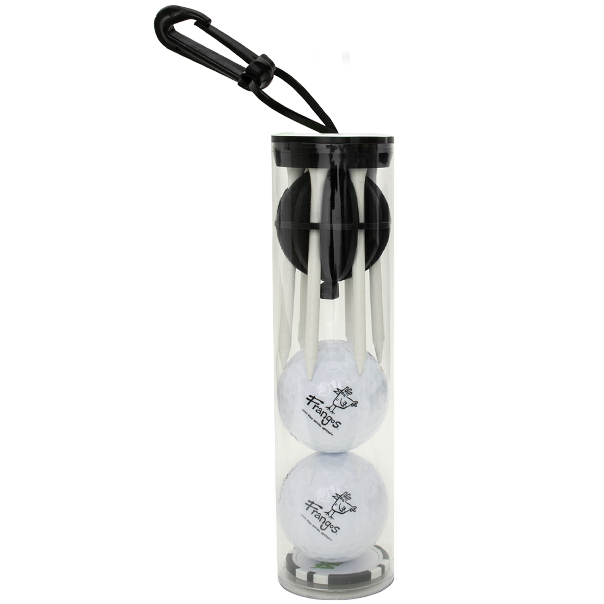 Caddy Cap Tee Holder Tube w/Poker Chip 12