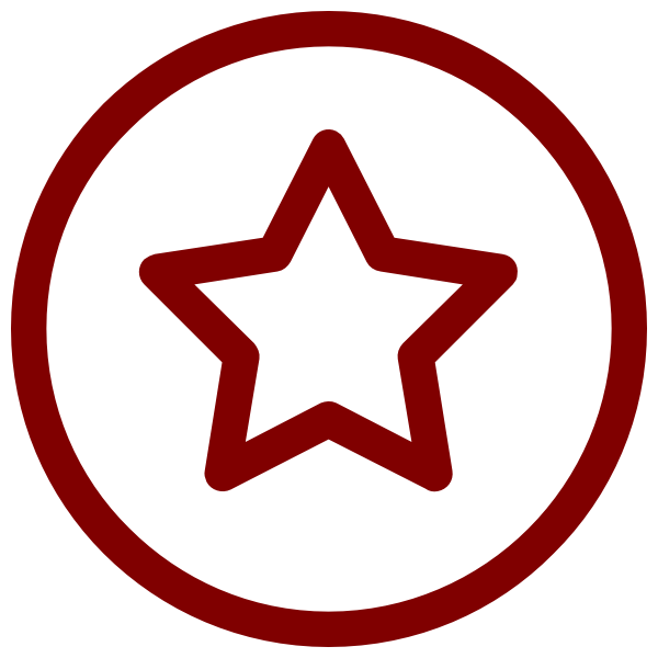 Icon of a star within a circle