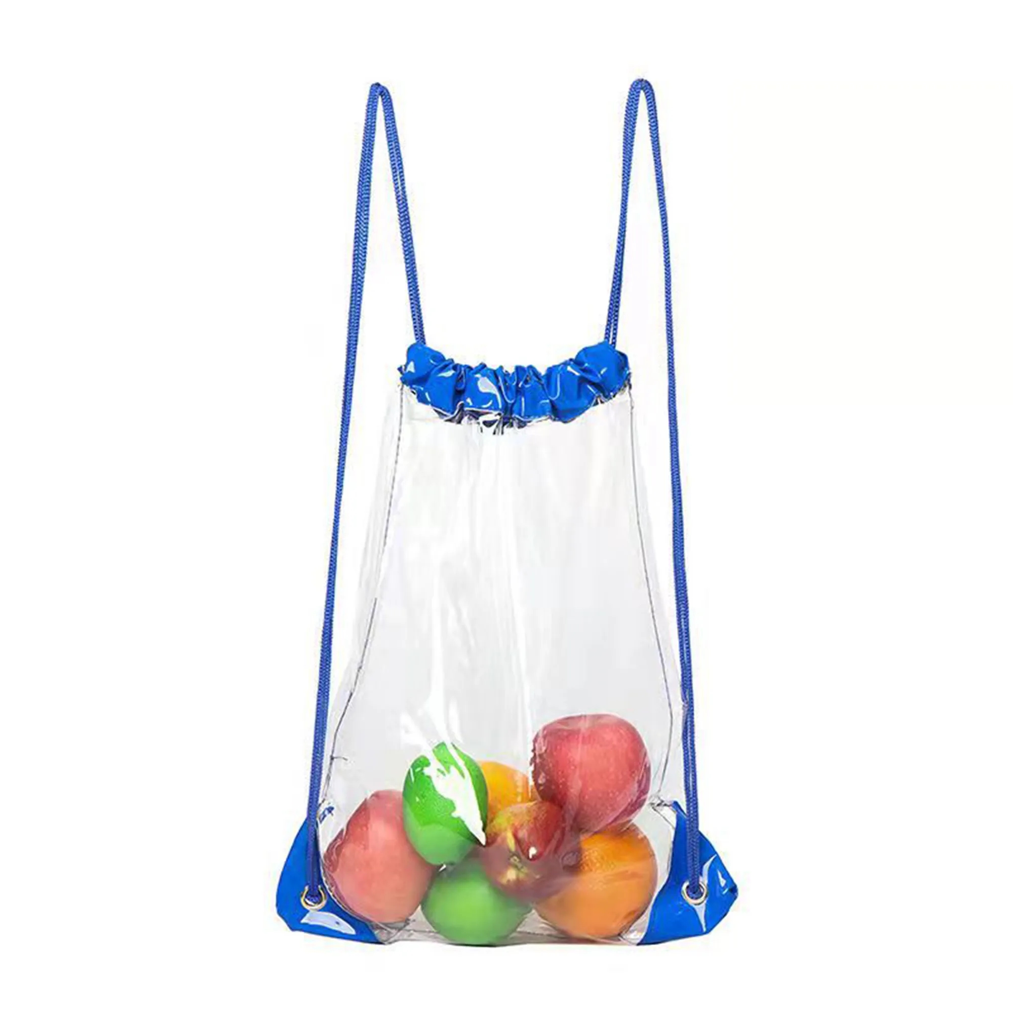 Transparent PVC Waterproof Drawstring Bag 14