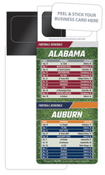 Pro Football Schedule Magnet - Peel and Stick Business Card (3.5x9)