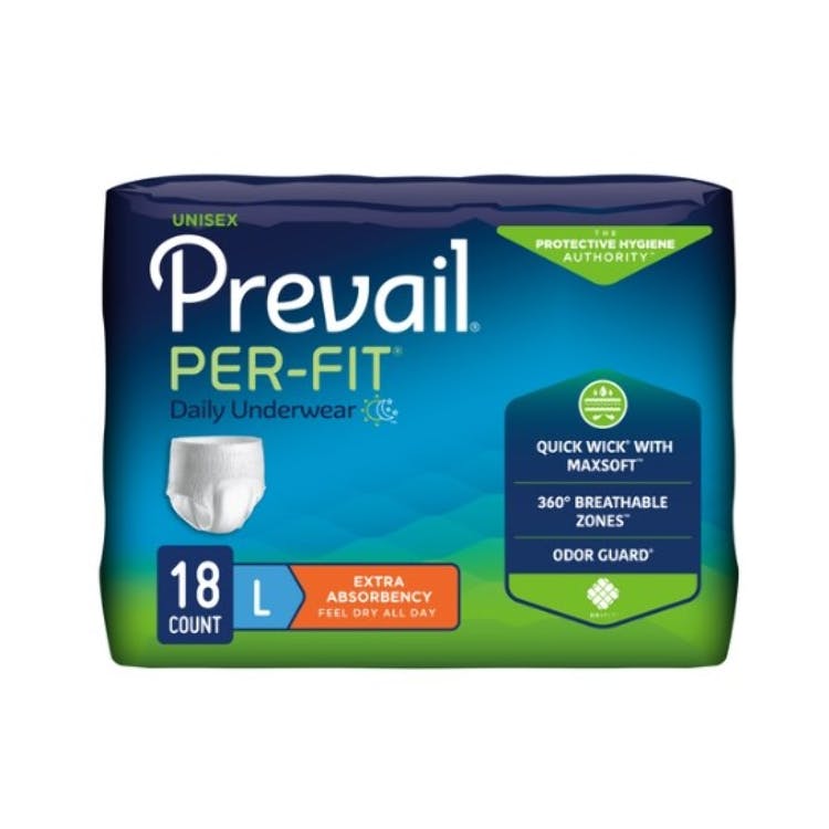 PER-FIT Adult Underwear - Large (44"-58")  White 1