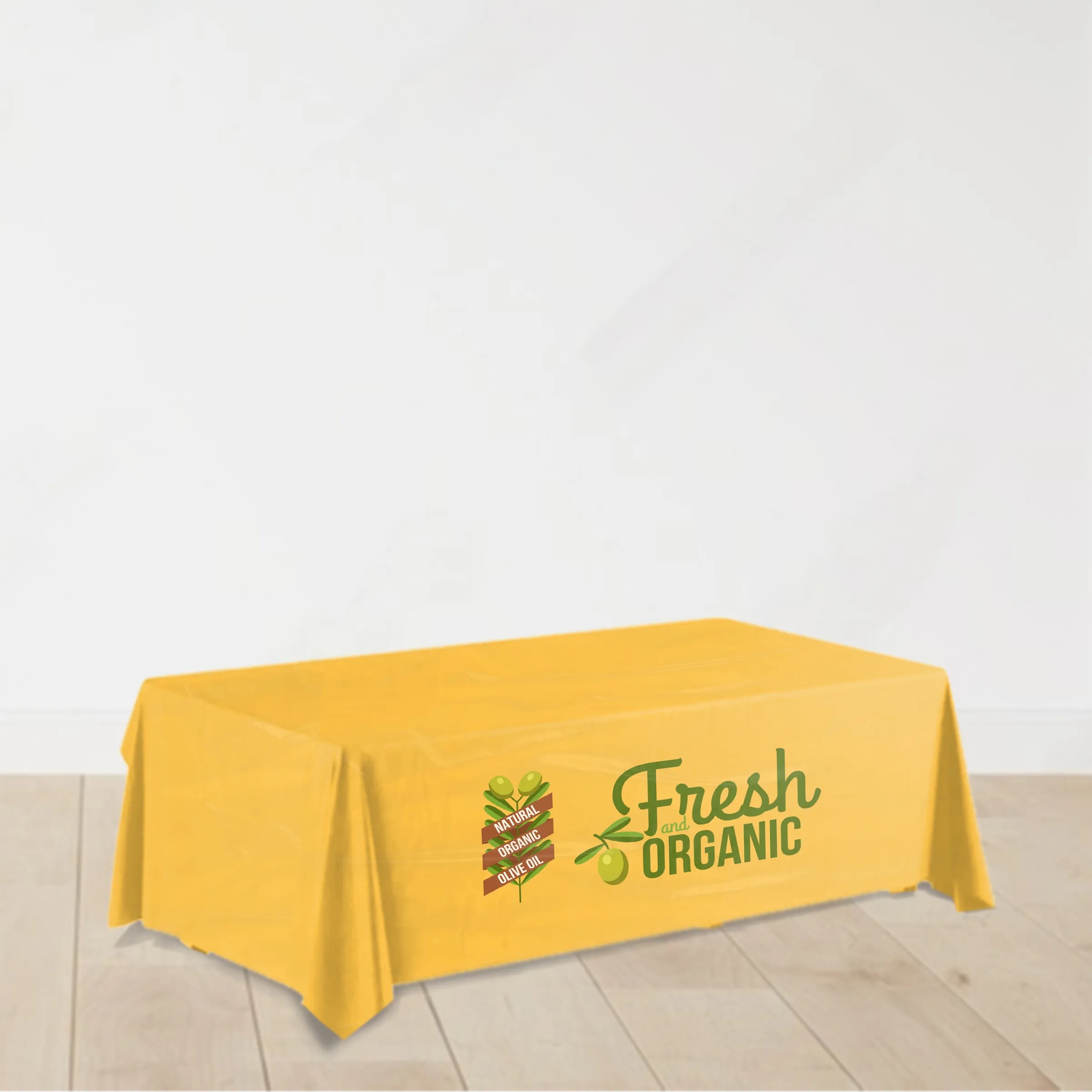 6' Custom Plastic Disposable Table Cover - Full Color 11