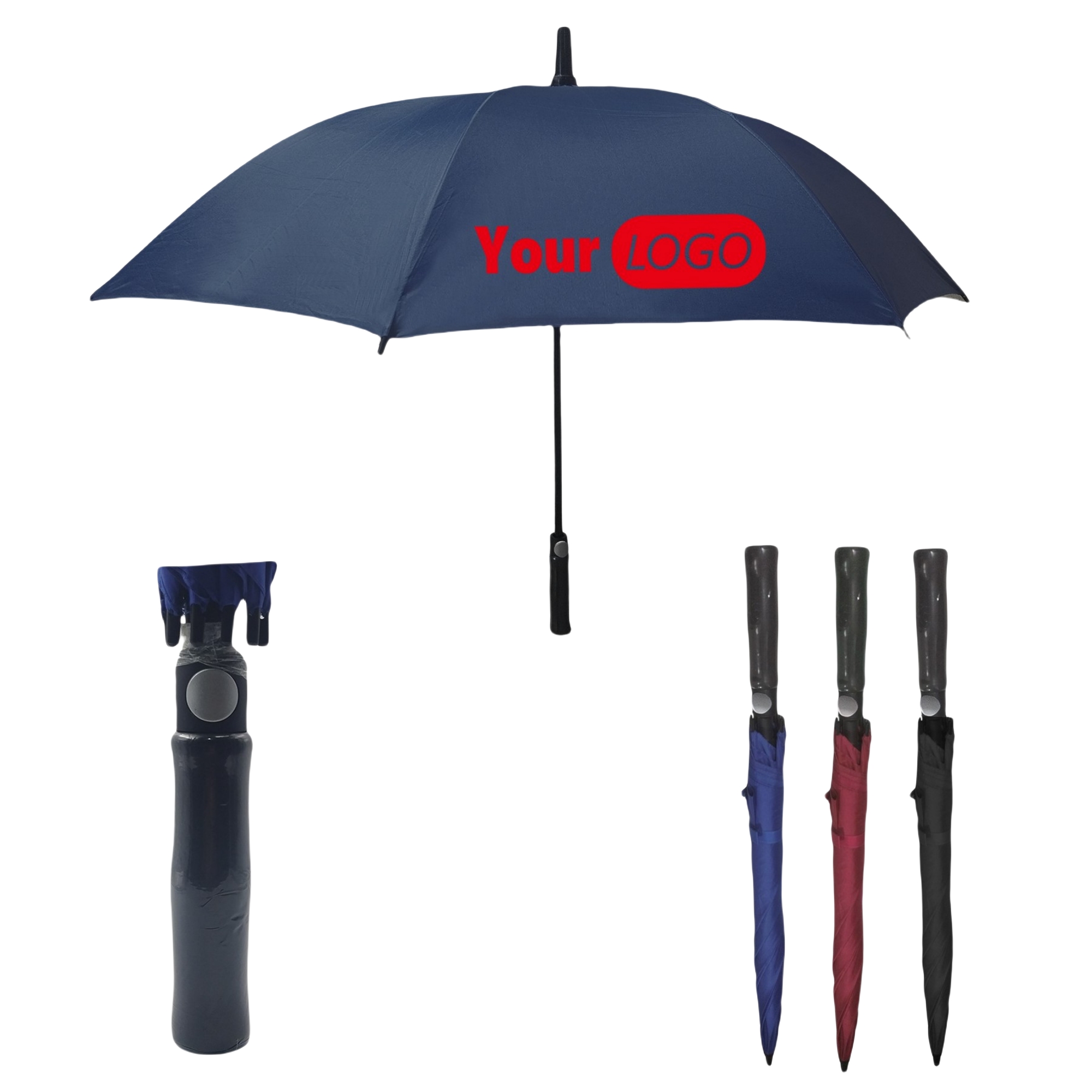 55" Arc Windproof Long Handle Golf Umbrella