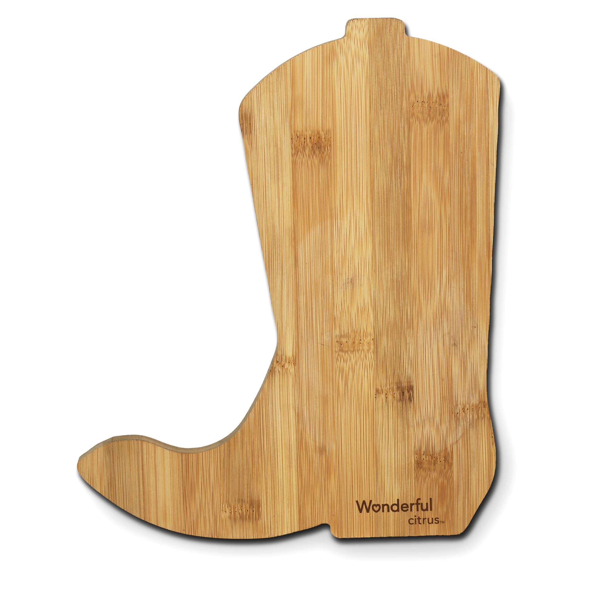 Cowboy Boot Shape Bamboo Cutting Board