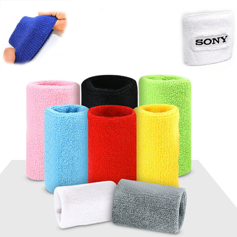 Sports Sweatband Wristband With Embroidery