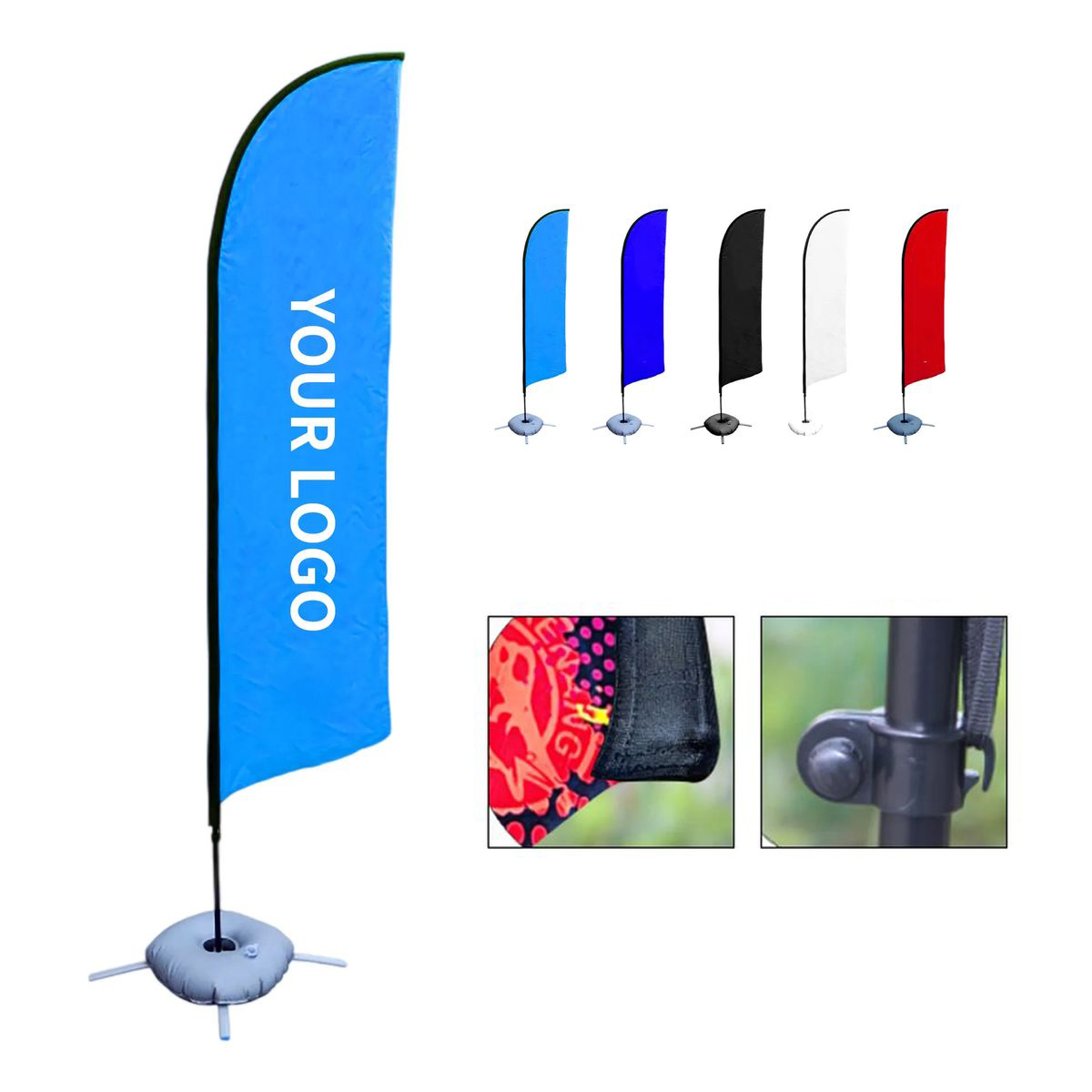 Advertising Feather Flag Set 11ft Double Sided