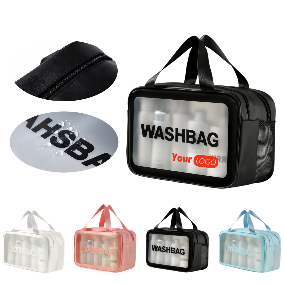 PVC Portable Wet And Dry Separation Toiletry Bag 4