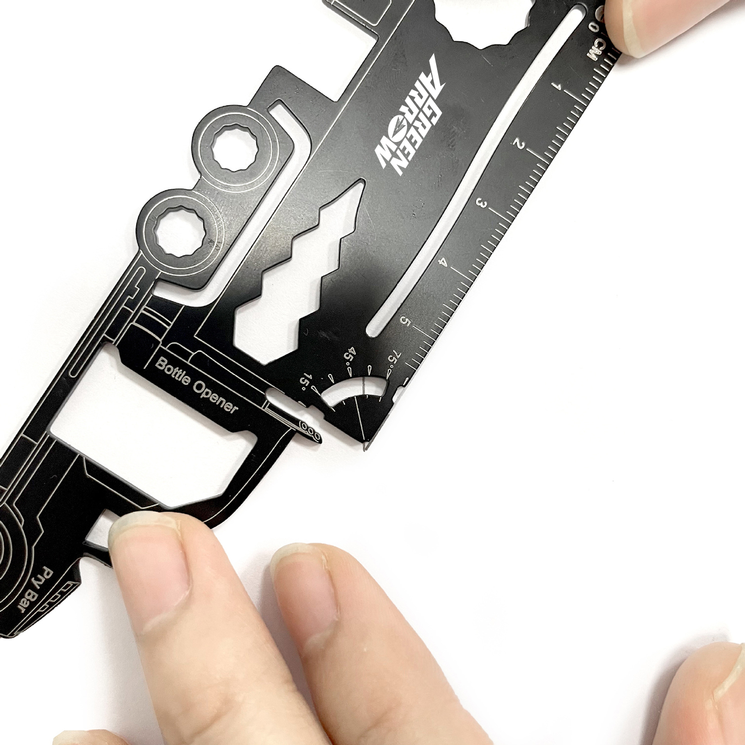 GearCard 21-in-1 Truck-Shaped Multi-Tool Card – Stainless Steel Wallet EDC Gadget 12
