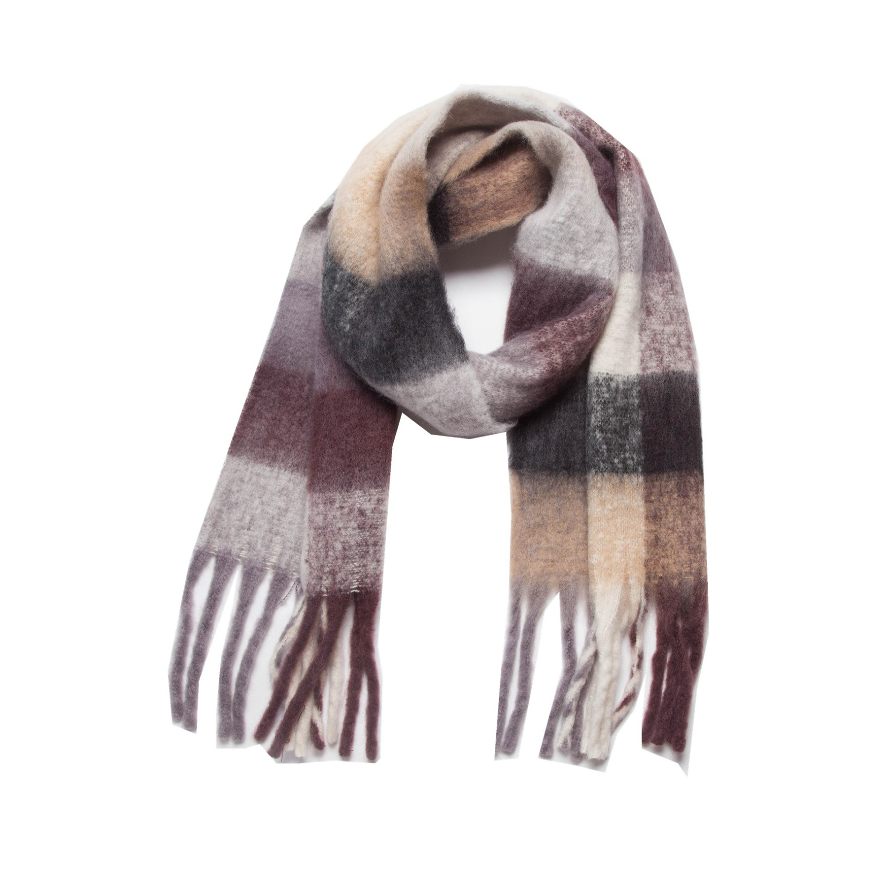Big Coloured Checked Winter Warm Wrap Scarf 42
