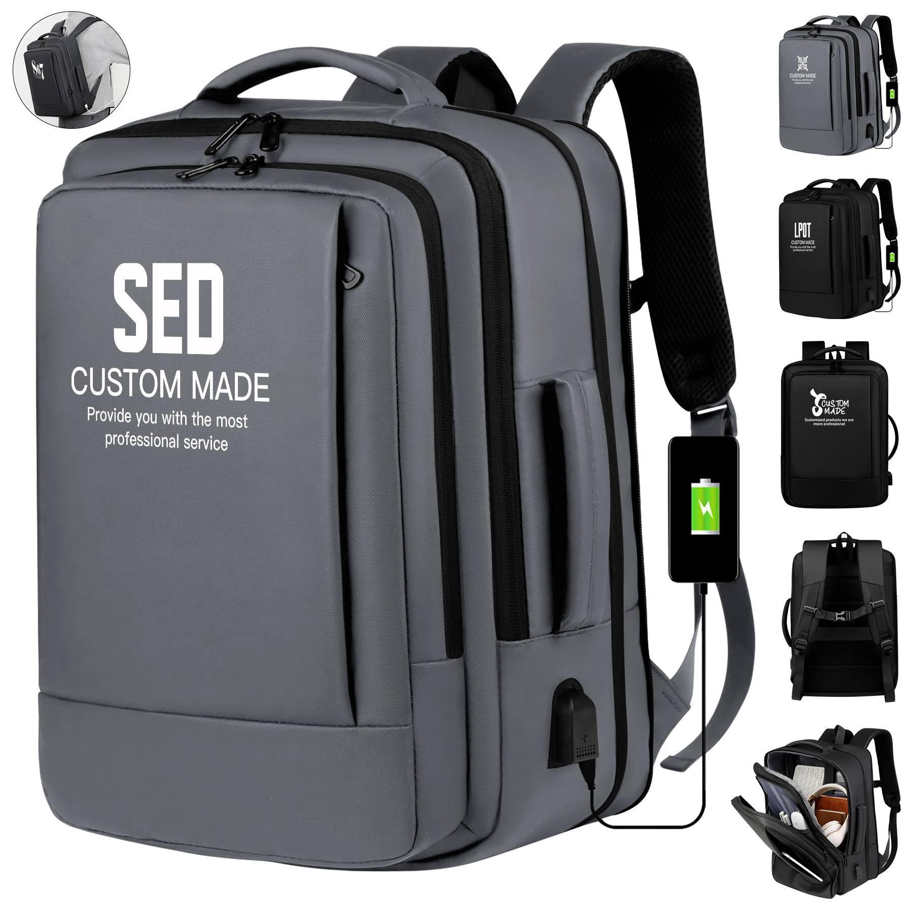 USB Duffel Backpack