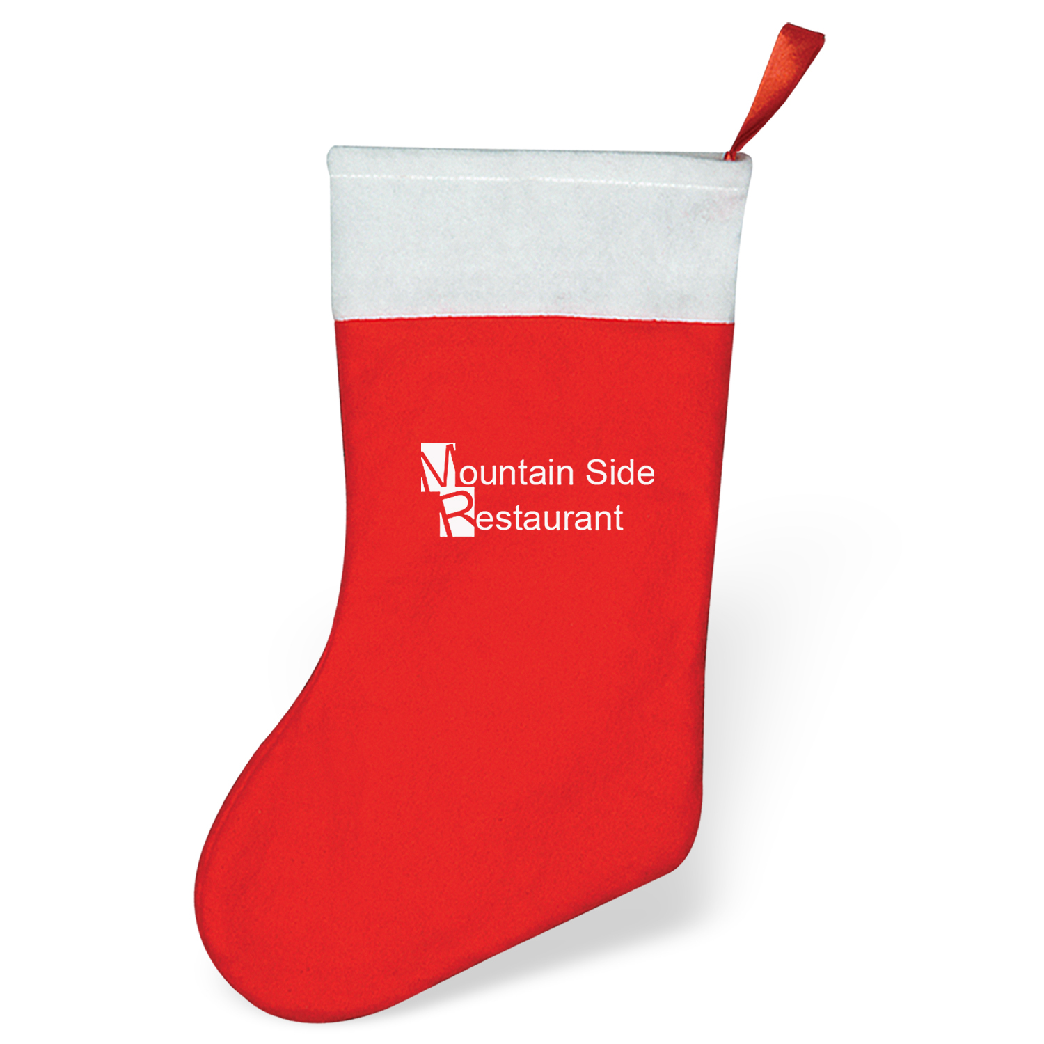 15" Imprinted Felt Christmas Stocking 3