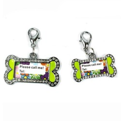 Bone Shaped Aluminum Pet Tag