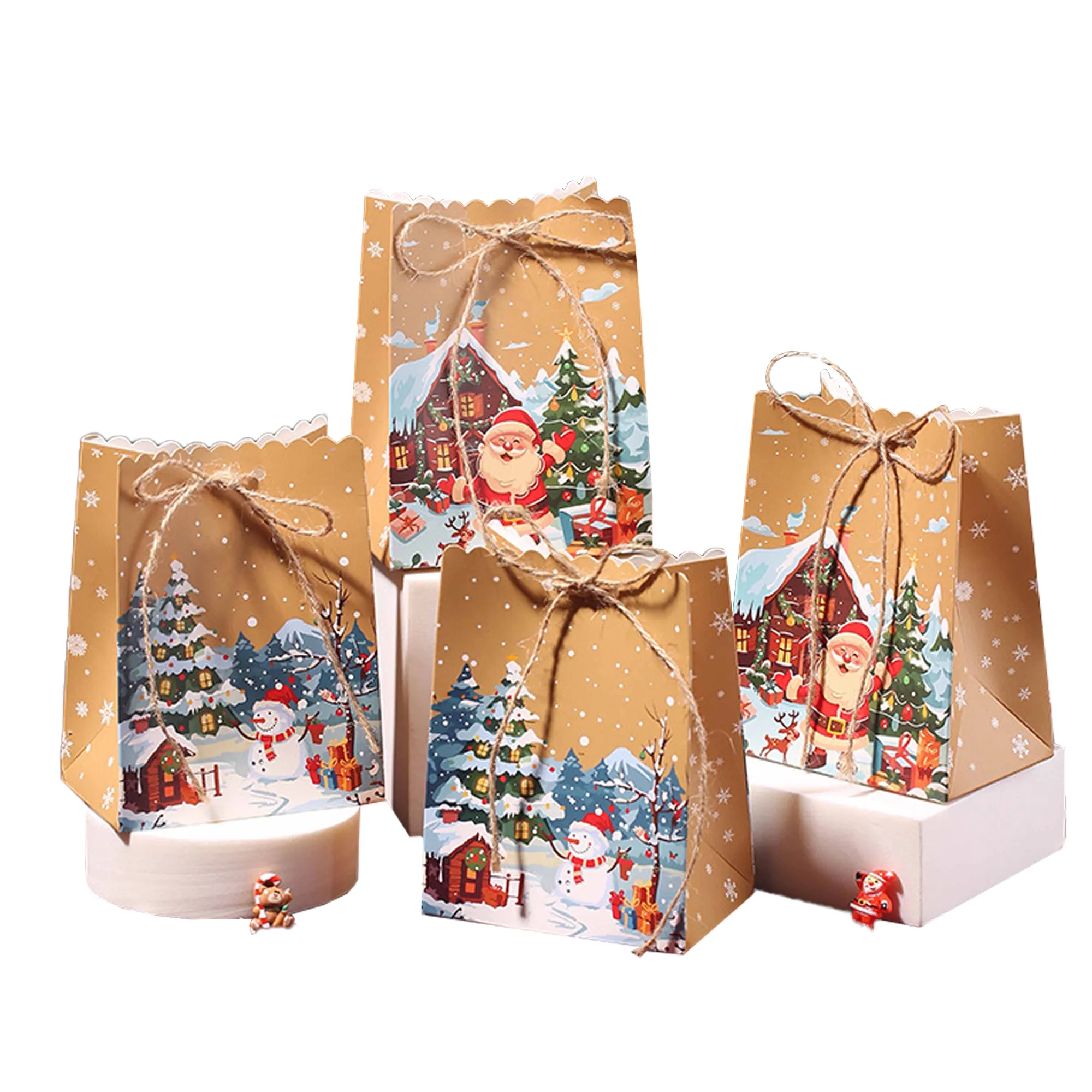 Christmas Kraft Paper Gift Bags 6