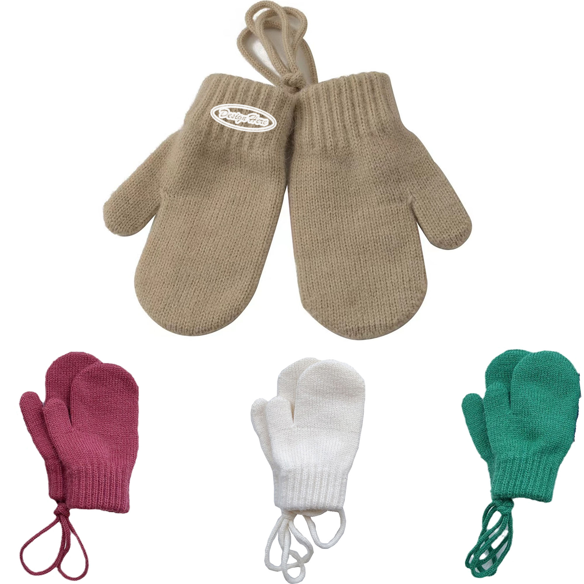 Cozy Kids' Knit Neck Gloves for Autumn & Winter Protection 5