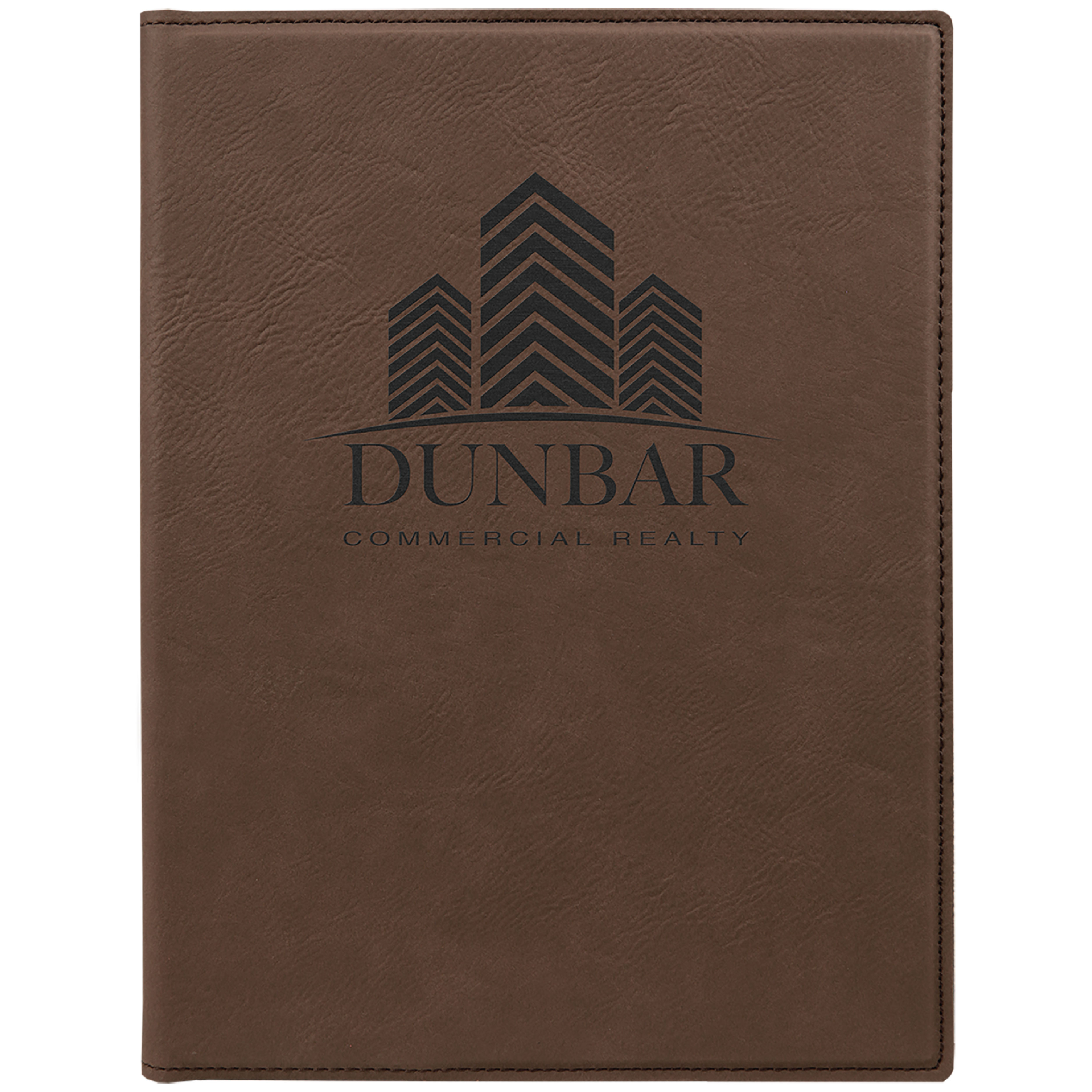 7" x 9" Leatherette Dark Brown Portfolio