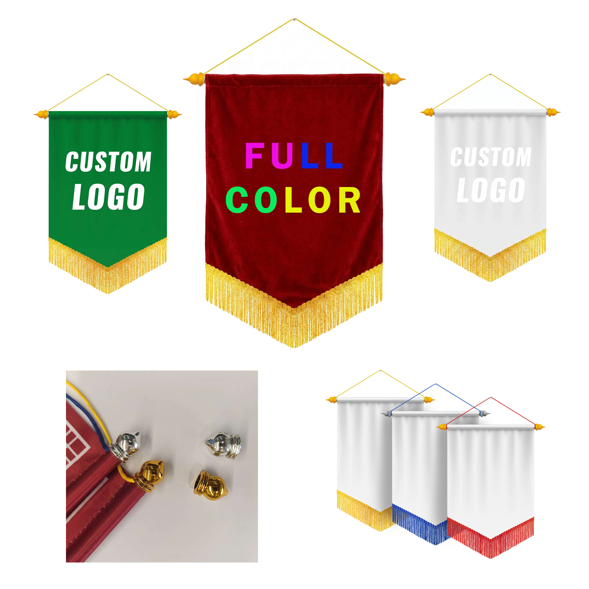 Custom Eco-Friendly Club Crest Flag 2