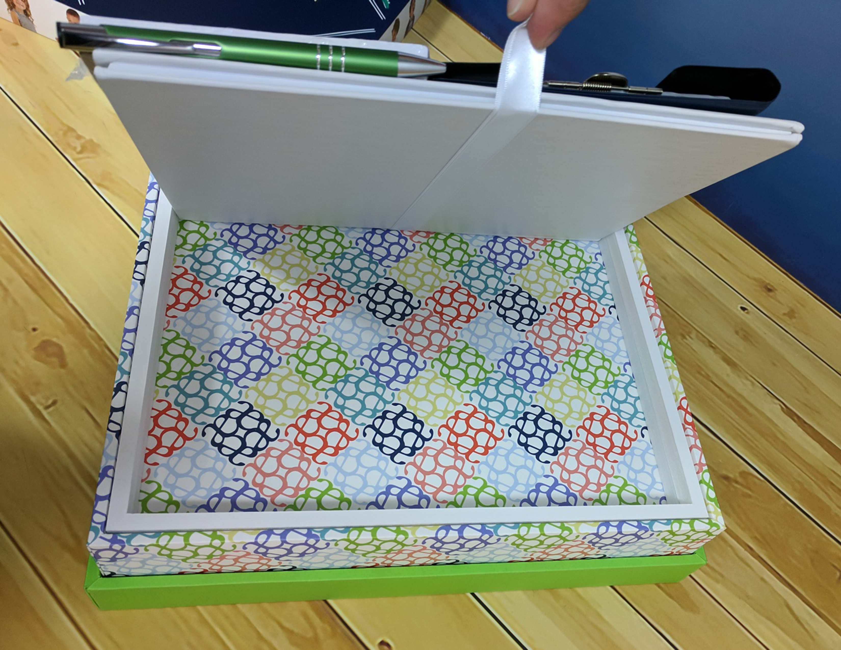 Custom Printed Full Color 2-Piece Soft Touch Luxury Gift Box - 13x3.5x3 34