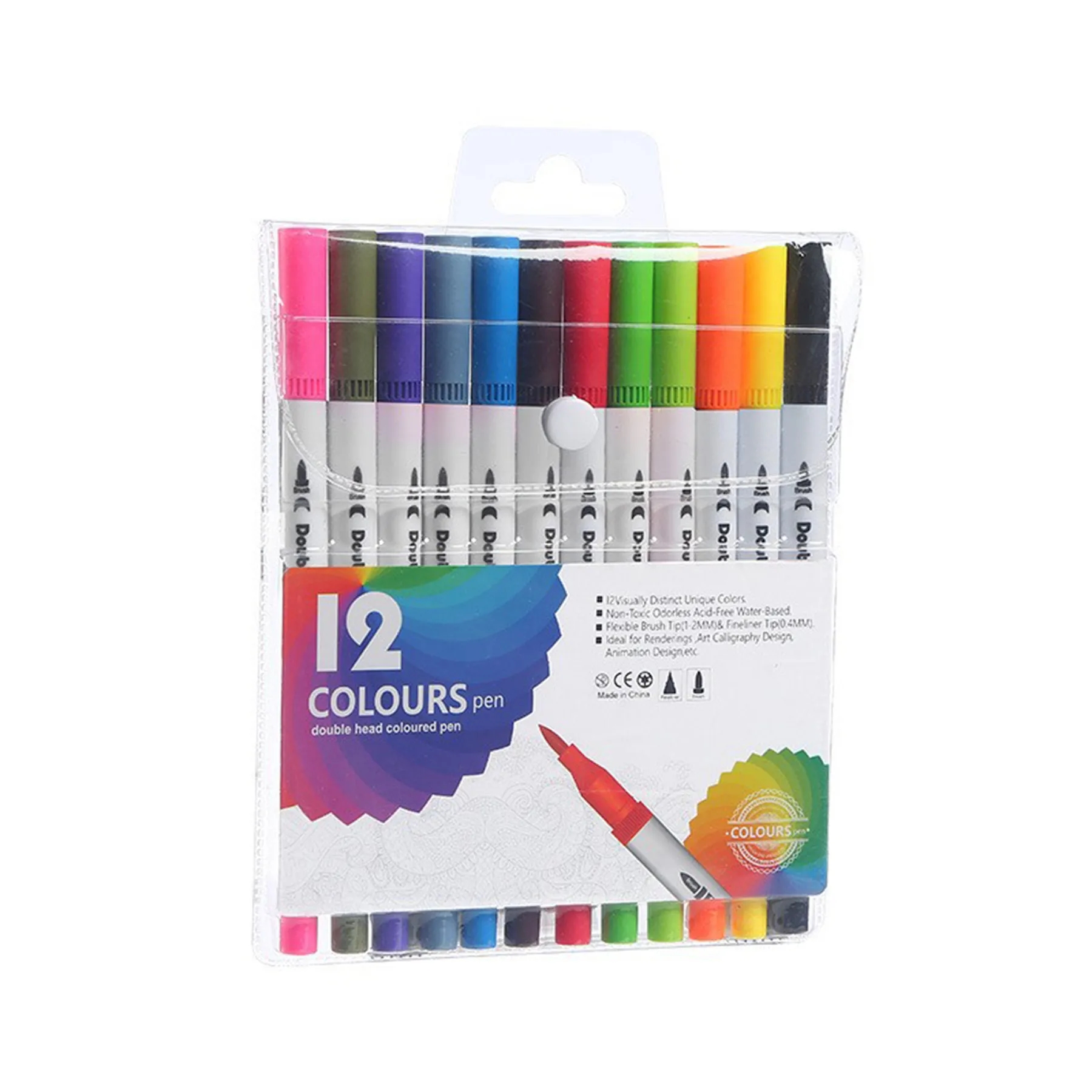 12 Dual Markers Brush Pens 13