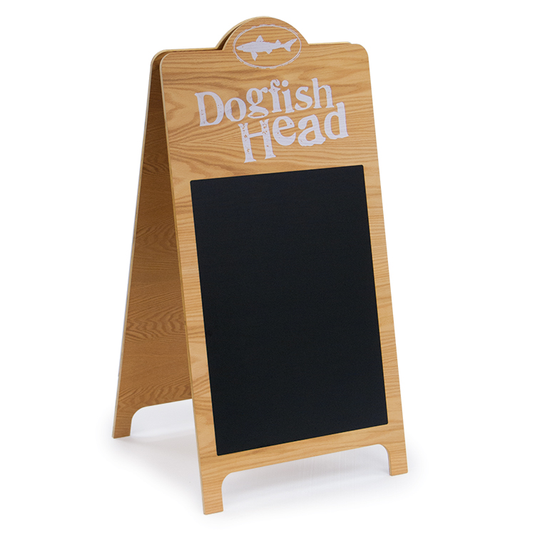 Aframe Chalkboard Sign with Round Top AFCBRT2324 Blouin Displays