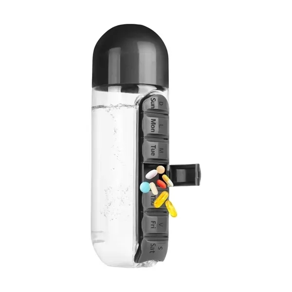 Pill Box and Water Bottle Combo 12