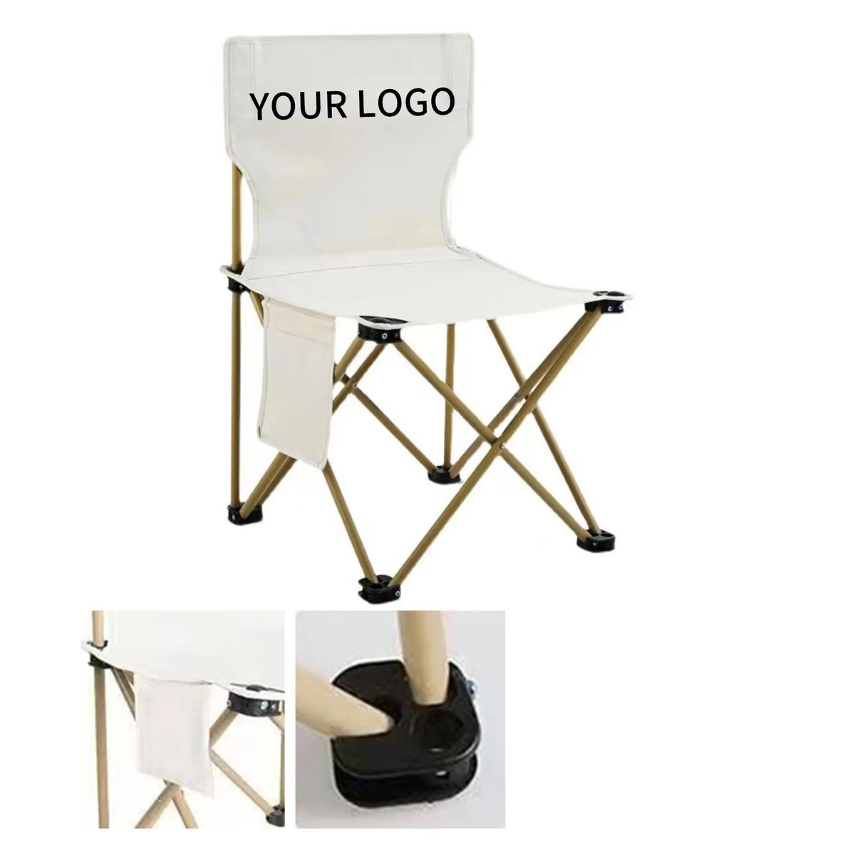 600D Oxford Folding Chair with Stainless Steel Frame
