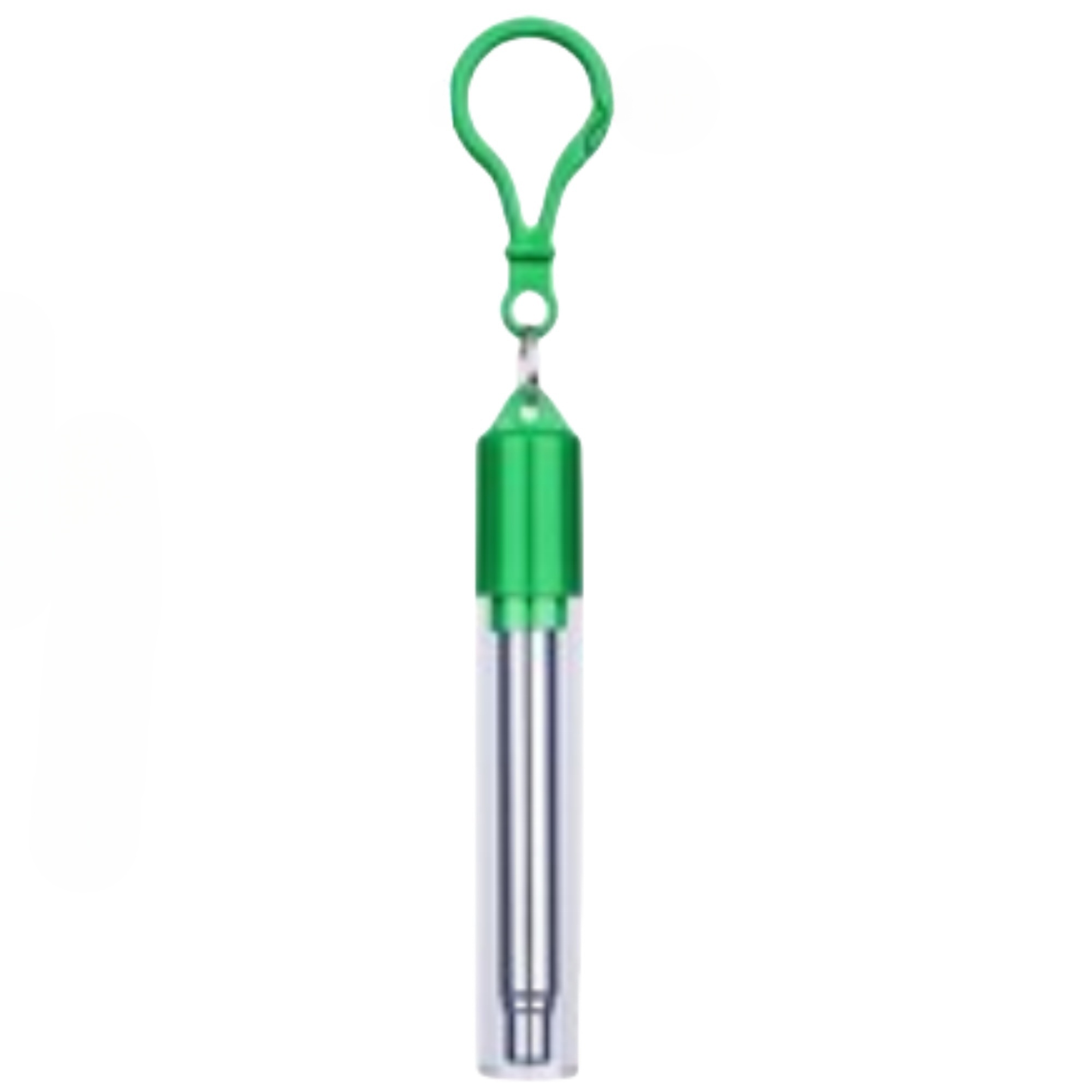 Reusable Slide Telescoping Straw With Keychain 11
